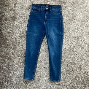 High rise skinny jeans